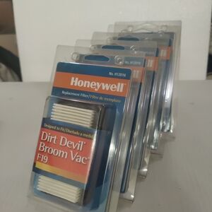 5pk Honeywell H12016 Dirt Devil Broom Vac  F19 Replacement Filters NIB
